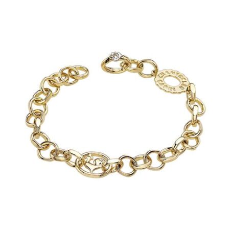 CHANTECLER BRACCIALE LOGO A MAGLIE TONDE IN ORO GIALLO