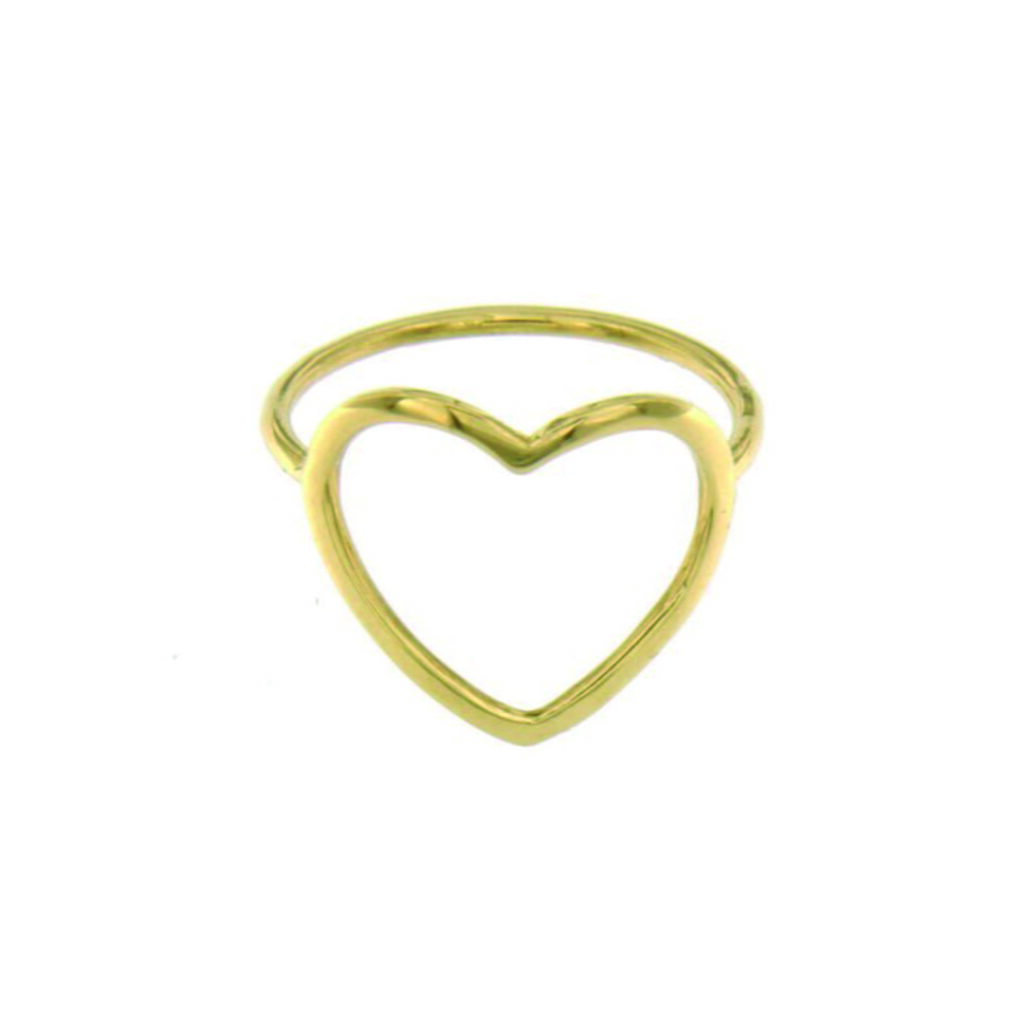 MARCO GERBELLA ANELLO CUORE GRANDE IN ORO GIALLO