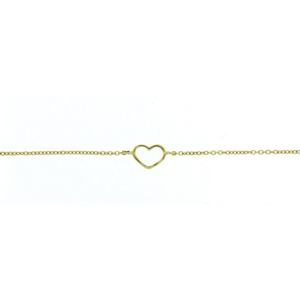 MARCO GERBELLA BRACCIALE CON CUORE VUOTO PICCOLO IN ORO GIALLO