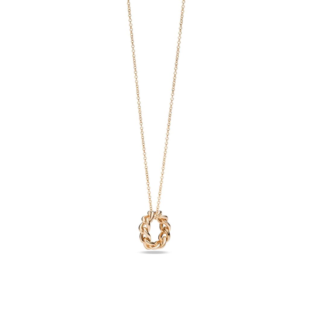 Pomellato Milano ciondolo gourmette in oro rosa